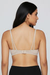 Zivame Bare Melange Padded Wired 3/4th Coverage Tshirt Bra - Ash Melange — thumbnail 2